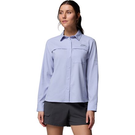PFG Castback Woven Long-Sleeve Shirt - Women's