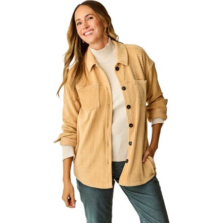 Hudson Stretch Cord Shacket - Women's
