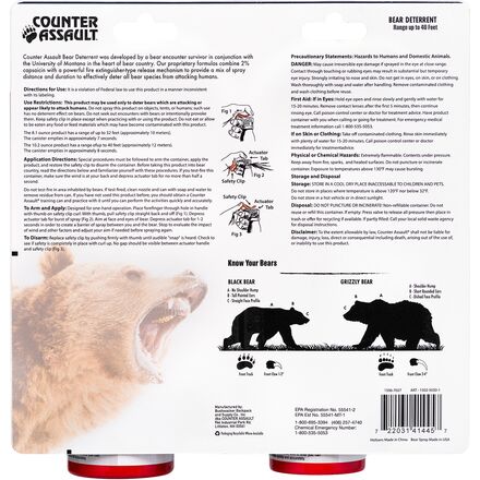Counter Assault - 8.1oz Canister & 10.2oz Canister with Belt Holsters