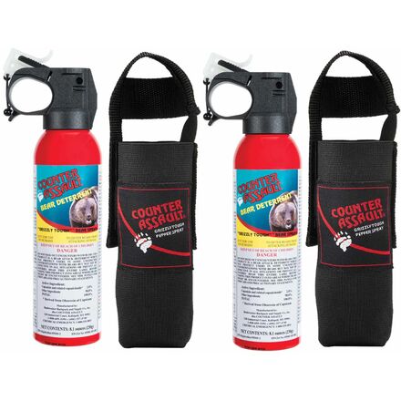8.1oz Bear Deterrent Spray - 2-Pack + Belt Holster