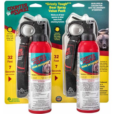 Counter Assault - 8.1oz Bear Deterrent Spray - 2-Pack + Belt Holster
