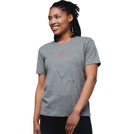 Cotopaxi - Electric Llama T-Shirt - Women's - Heather Grey