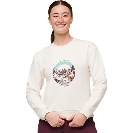 Cotopaxi - Traveling Llama Organic Crew Sweatshirt - Women's - Bone
