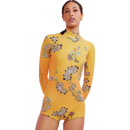 Cynthia Rowley - Sunrise Paisley 2mm Spring Wetsuit - Women's - Gold Paisley