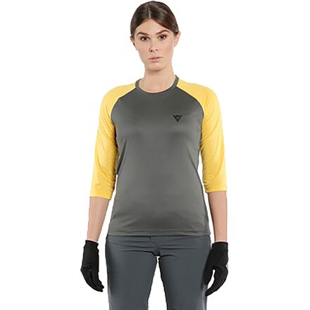 Dainese - HG Bondi 3/4-Sleeve Jersey - Women's - Dark Grey/Yellow