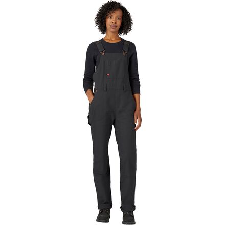 Double Front Denim Bib Overalls - Women's