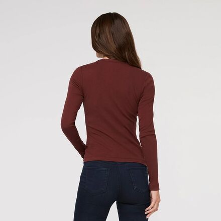 DU/ER - Ribbed Pima Fitted Button Down Top - Women's