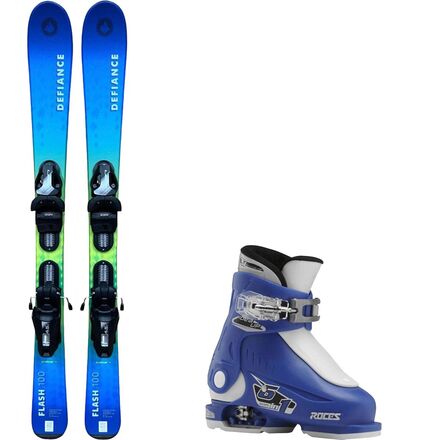 Flash Junior Blue Ski + Roce Adjustable Ski Boot - 2026