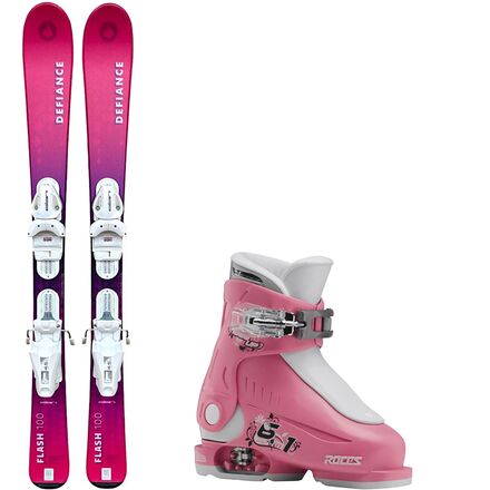 Flash Junior Pink Ski +Roce Adjustable Ski Boot - 2026