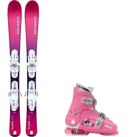 Flash Junior Pink Ski +Roce Adjustable Ski Boot - 2026