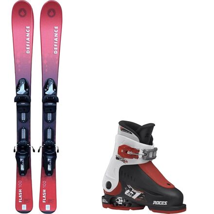 Flash Junior Red Ski +Roce Adjustable Ski Boot - 2026