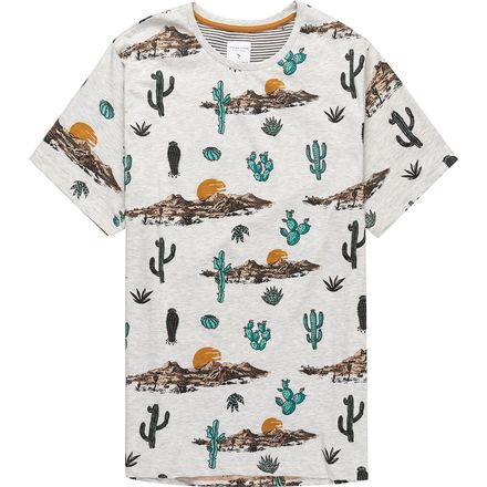 Denim and Flower - Cactus Print Short-Sleeve T-Shirt - Men's