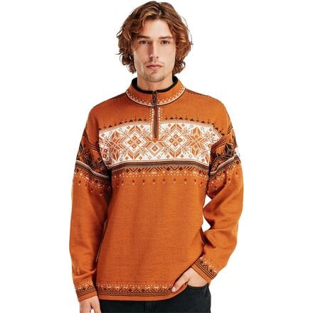 Dale of Norway - Blyfjell Sweater - Men's - Copper/Off White/Coffee/Red Rose