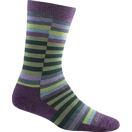 Darn Tough - Merino Wool Offset Stripe Light Crew Socks - Women's