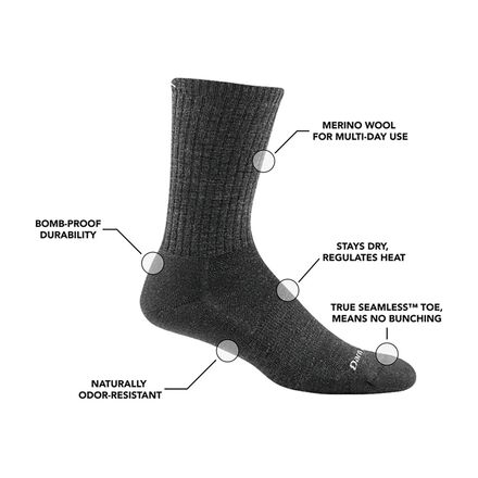 Darn Tough - The Standard Crew Light Cushion Sock - Men's
