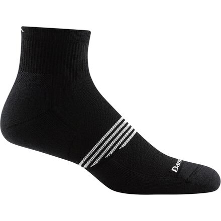 Darn Tough - Element Quarter Lightweight Sock - Men's - Black
