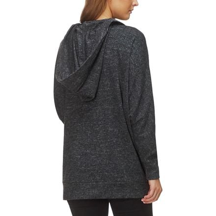 Dylan - Marled Sweater Fleece Hooded Cardi Jacket - Women's