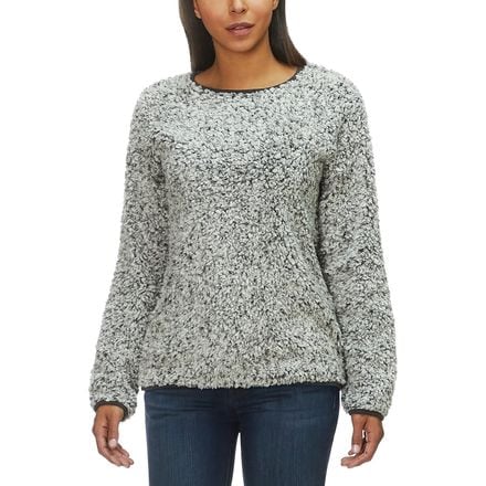 Dylan - Frosty Tipped Drop Shoulder Crew Pullover - Women's
