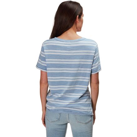 Dylan - Indigo Knit Trestles Stripe Tie T-Shirt - Women's