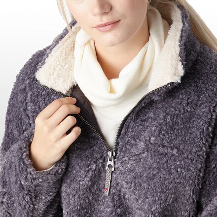 Dylan - Snowcap Sherpa Classic Zip Pullover Fleece - Women's