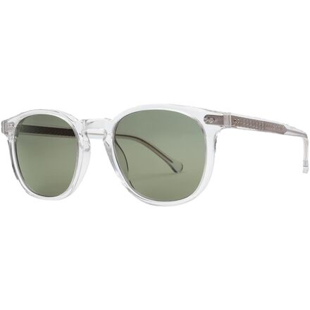 Electric - Oak Polarized Sunglasses - Crystal/Grey Polar