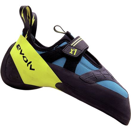 Evolv - X1 Climbing Shoe - Seafoam/Neon Yellow