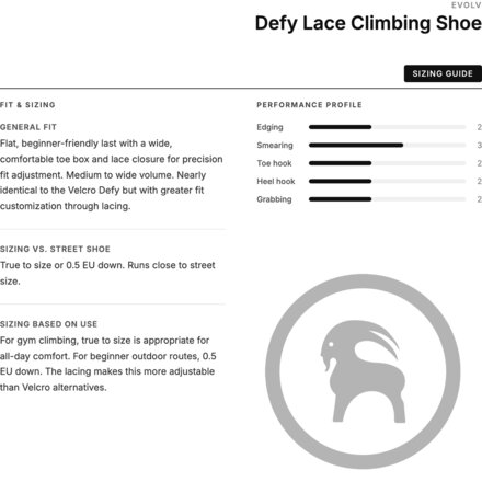 Evolv - Defy Lace Climbing Shoe