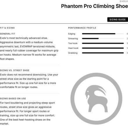 Evolv - Phantom Pro Climbing Shoe