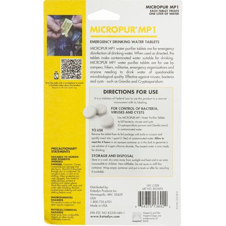 Katadyn - Micropur Purification Tablets - 30-Pack