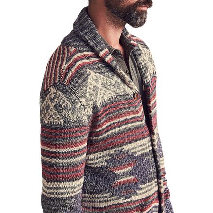 Faherty - Jacquard Cardigan Sweater - Men's
