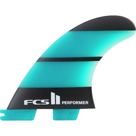 FCS - Performer II Neo Glass Surfboard Fins - Tri Set