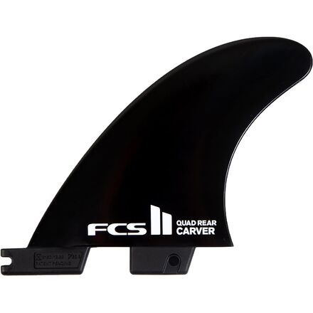 FCS - II Carver Black Medium Quad Rear Retail Fin - Black