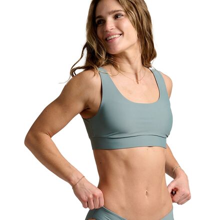 Free Fly - Wavebound Scoop Bikini Top - Women's - Stormy Sea