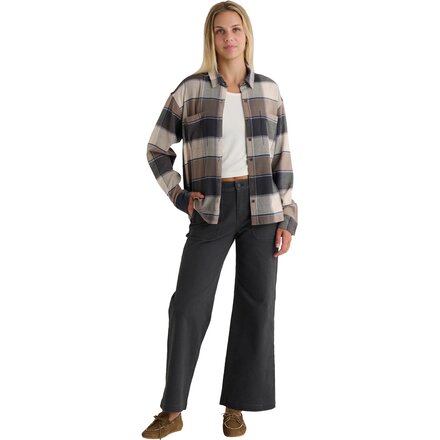 Free Fly - Seawool Oversized Flannel Shirt - Women's