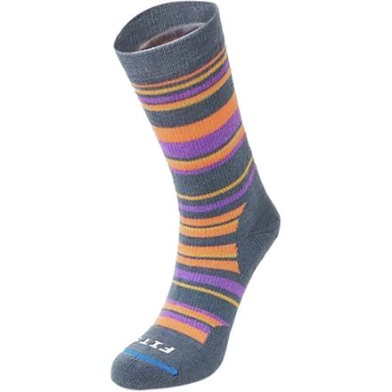 Medium Striped Hiker Crew Sock
