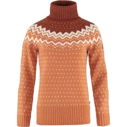 Fjallraven - Ovik Knit Roller Neck Sweater - Women's - Desert Brown/Autumn Leaf