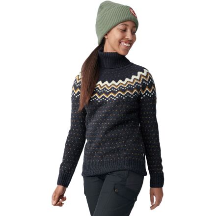 Fjallraven - Ovik Knit Roller Neck Sweater - Women's - Navy/Dark Navy