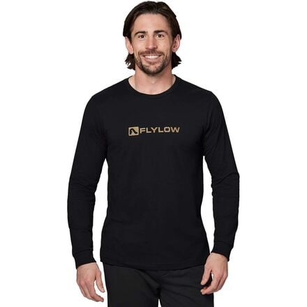 Flylow - Classic Logo Long-Sleeve T-Shirt - Men's - Black