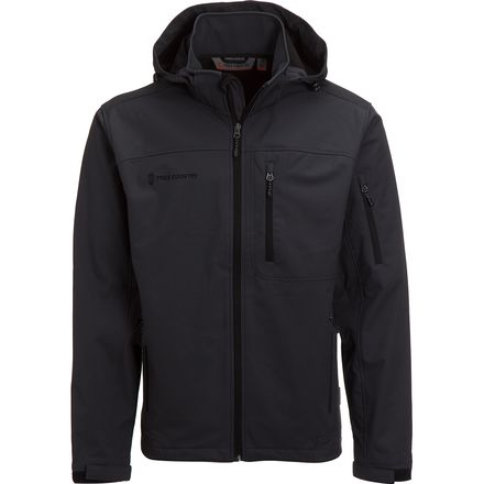 Free Country - Super Soft Shell Jacket With Detachable Hood - Men's