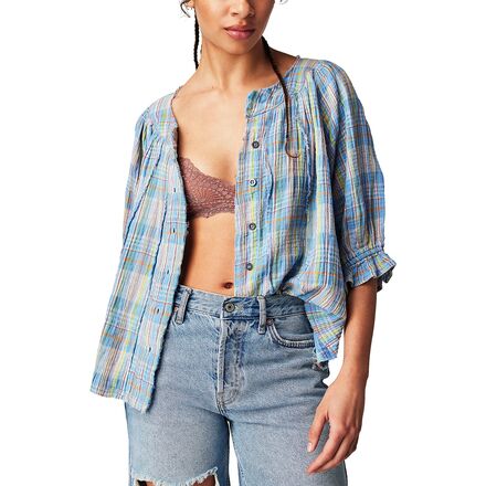 Free People - Lucy Plaid Swing Top - Women's