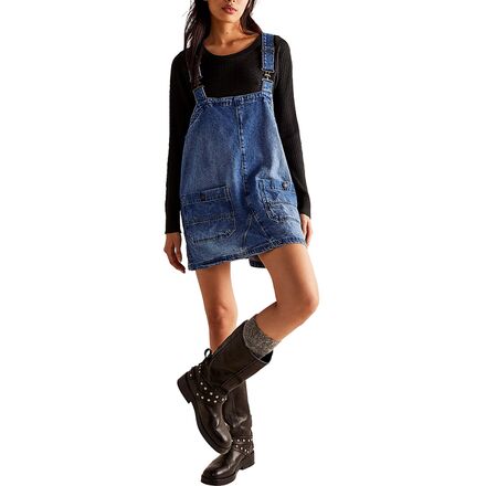 Overall Smock Mini Dress - Women's