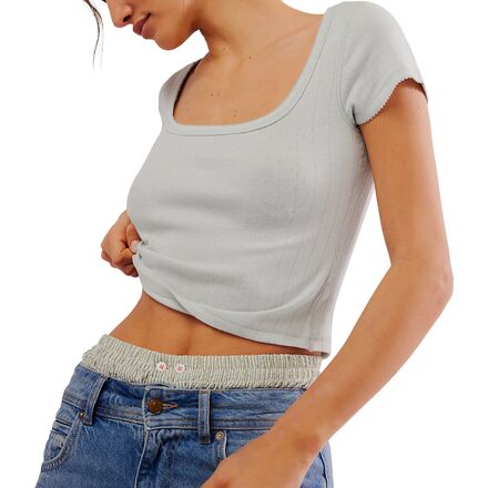 End Game Pointelle Baby T-Shirt - Women's