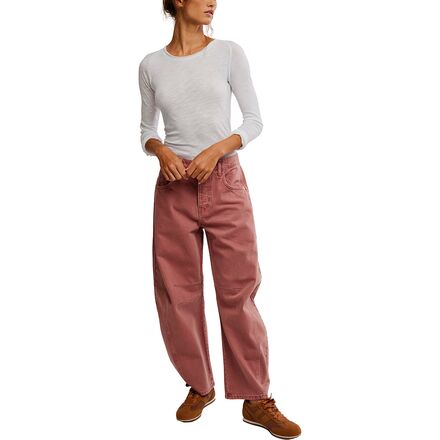 Free People - Good Luck Mid Rise Barrel Pant - Women's
