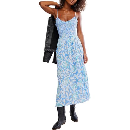 Free People - Sweet Nothings Midi Dress - Women's - Blue Vista Combo