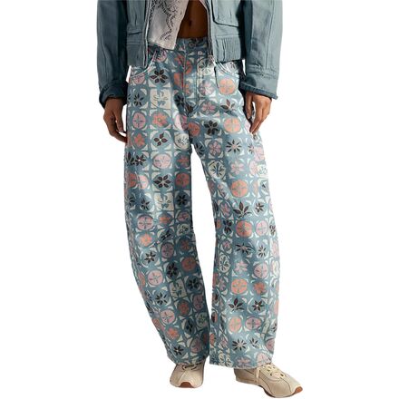 Good Luck Printed Barrel Pant - Women's
