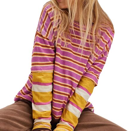 Free People - Nina Stripe Long-Sleeve Shirt - Women's
