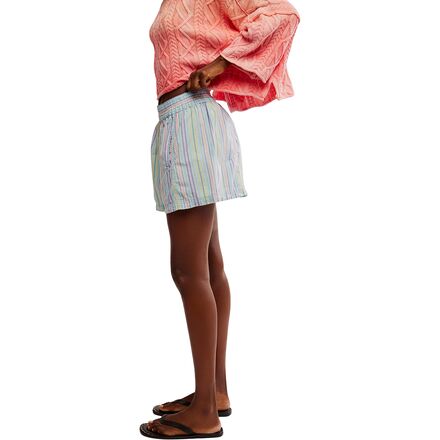 Free People - Get Free Striped Pull On Short - Women's