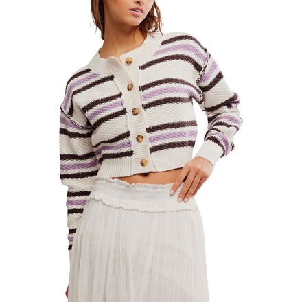 Lila Stripe Cardi - Women's