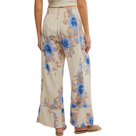 Free People - Days End Printed Linen Pull On Pant - Women's