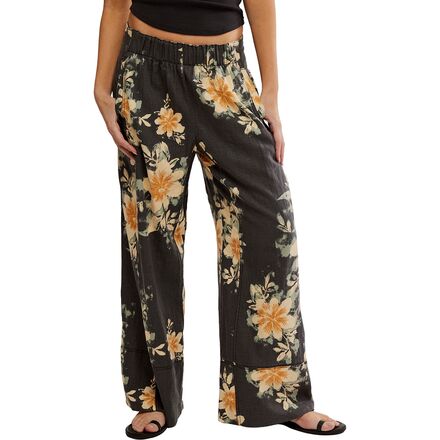 Days End Printed Linen Pull On Pant - Women's
